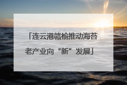 连云港赣榆推动海苔老产业向“新”发展