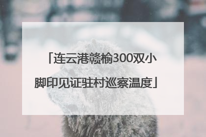 连云港赣榆300双小脚印见证驻村巡察温度