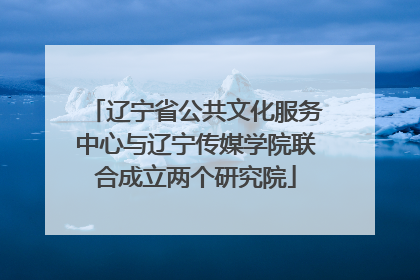 辽宁省公共文化服务中心与辽宁传媒学院联合成立两个研究院