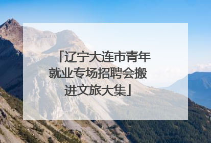 辽宁大连市青年就业专场招聘会搬进文旅大集