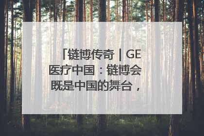 链博传奇｜GE医疗中国：链博会既是中国的舞台，也是世界的橱窗