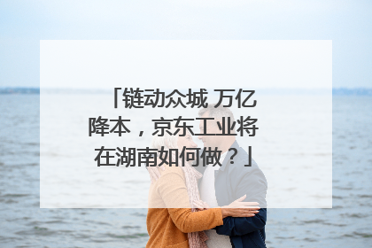 链动众城 万亿降本，京东工业将在湖南如何做？