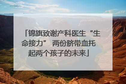 锦旗致谢产科医生“生命接力” 两份脐带血托起两个孩子的未来