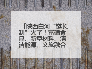 陕西白河“链长制”火了！富硒食品、新型材料、清洁能源、文旅融合齐发力