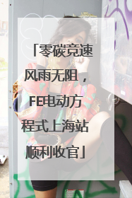 零碳竞速风雨无阻，FE电动方程式上海站顺利收官