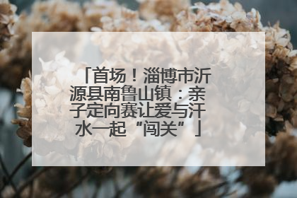 首场！淄博市沂源县南鲁山镇：亲子定向赛让爱与汗水一起“闯关”