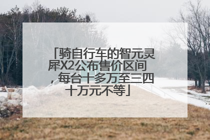 骑自行车的智元灵犀X2公布售价区间，每台十多万至三四十万元不等