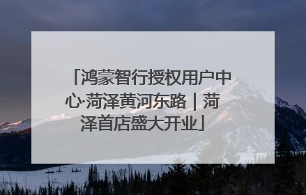 鸿蒙智行授权用户中心·菏泽黄河东路｜菏泽首店盛大开业