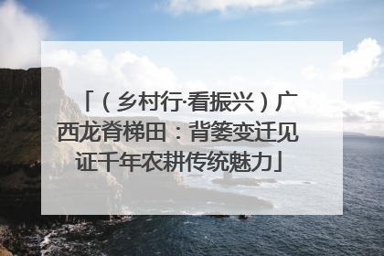 （乡村行·看振兴）广西龙脊梯田：背篓变迁见证千年农耕传统魅力