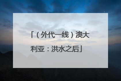 （外代一线）澳大利亚：洪水之后