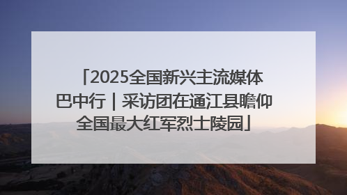 2025全国新兴主流媒体巴中行｜采访团在通江县瞻仰全国最大红军烈士陵园