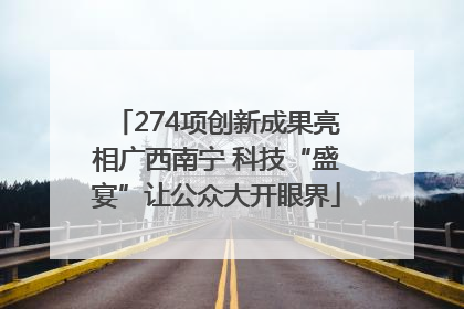 274项创新成果亮相广西南宁 科技“盛宴”让公众大开眼界