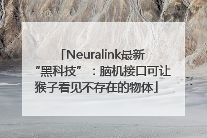 Neuralink最新“黑科技”：脑机接口可让猴子看见不存在的物体