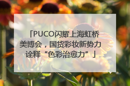 PUCO闪耀上海虹桥美博会，国货彩妆新势力诠释“色彩治愈力”